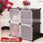 FOHO 4 cube plastic wardrobe sale DIY storage cabinet storage clothes