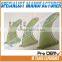 Nice colors longboard fin good balance surfboard fins/plastic fiberglass surfboard fins