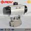 double acting welded pneumatic ball valve high pressure