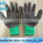 China manufacturer Nylon Knitted Foam Latex Dipped Gloves