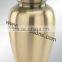 latest modern brass made urn for decoration | 2015 wholesale urn standing on the floor | cremation used urn