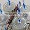 The adjustable handle basket Mason jar set 4 mason jar in iron basket with metal lid and plastic straw 16M088