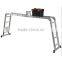 4 * 3 step aluminum ladders with rubber feet