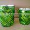 green color electroplated glass jar in different size