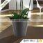 Green plastic wood stone UV protective large garden decorative plain surface planters