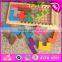 2016 newest children wooden puzzle board game,intelligence wooden puzzle board game,fashion wooden puzzle board game W11A042