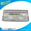 promotion metal silver plated birth certificate holder set with silk ribbon