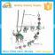 Vintage Style Turquoise Elephant Pendants Alloy Mental Earrings Bracelet Necklace Sets