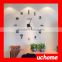 UCHOME Modern Large Wall Clock 3D Mirror Surface Sticker Home Office Decor DIY Wall Roman Number Clock