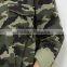 Women Plus Size Clothing XXXL 100% Cotton Casual Collared Neck Buttoned Green Camo Print Shacket Military Camouflage Jacket