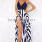 women dresses 2016 top quality latest design stripe fashion boutique dress