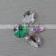 oval sew-on crystal flatback glass bead with holes crystal color glass bead for wedding dress