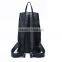 Wholesale Black Color Womens Genuine Leather Backpack