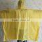 Yellow PEVA Poncho for Adult