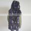 Myfur Genuine Silver Fox Fur Lining Women Customized Fur Parka