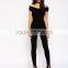 Fashion Cold Shoulder Design Body-con Fit Jumpsuit Fashion Women Jumpsuit 2016