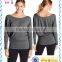 crew neck plain shirt for women latest design sweatshirt