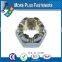 Made in Taiwan Brass Plated Stainless Steel Black Phosphate Half Castle Nut