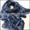 design printing blend cotton linen shawl