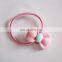 Good fashion pink platsic bowknot hair band elastic for kids