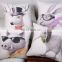 Top selling sofa cushion cover replacement fashion home decorative throw cute kiwi bird plain natural linen cushion cover