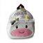 White Cow Kids Gift High Quality Plush Backpacks Custom School Bag