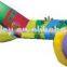 HI high quality outdoor inflatable worm tunnel toy for adult energy challenge
