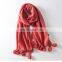 2016 Wholesale New Design Winter Plain Rabbit Fur Ball Wool Spinning Scarf