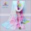 Flower Printed Silk Shawl Sale Luxury Summer For Ladies Pashmina Scarves