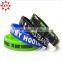 The sportman like wearing silicone wristbands gym