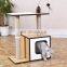Modern wooden cheap cat tree house
