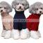 wholesale Pet dog Winter ripple turtleneck sweater Clothes knit Overcoat