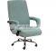 Conference Velvet Banquet Chair With Arm Rest Cover Office Chair Cover