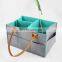 New design Portable Baby Shower Gift Basket Baby Caddy Organizer felt diaper bag