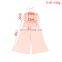 Baby Sleeveless Halter Pure Color Romper Bodysuit Clothes Outfits Jumpsuit