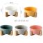 Wholesale Japan Style Printed White Custom Marble Ceramic Cat Pet Dog Bowl