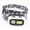 400 lumen sensor LED headlamp usb rechargeable waterproof head torch light