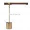 wholesale Nordic style modern minimalist foldable metal wood grain Study bedroom bedside led copper table lamp