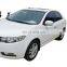 Chrome door visor side window deflector shade sun rain shield silver strips guard for Kia Forte