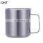 Gint Popular Double wall vacuum stainless steel insulated water mug customized  coffee mud with handle for office