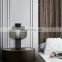 High Quality Hotel Bedside Table Light Nordic Luxury Table Lamps With Glass Shades