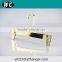 sun shine color clear plastic pant hanger wholesale for trouser pants with tie rack