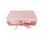 Book shaped pink cardboard boxes magnetic packing cardboard boxes