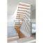 Modern indoor metal iron straight stair mono stringer floating staircase