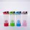 Hot selling plastic protein powder shakers water bottle leak proof customize logo protein shaker bottles