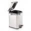 Household Multi Colors Powder Coating Square Stainless Steel Foot Pedal Waste Bin 3L 5L 12L White Grey Pedal Bin