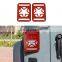 Red Freedom Star LED Tail Light Guards Cover for Jeep Wrangler Model Accessories
