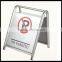 Hotel Metal Parking Sign_Stainless Steels Parking floor stand sign_ Pedestal Signs Stand_Portable Hotel Metal Parking Reserve