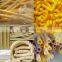 High efficiency mini type 5.5w corn puffing rice snack Extruder machine rice / corn granule hot air puffer