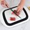 Kitchen Accessories Home and Kitchen Gadgets Tray Kitchen Chopping Board Tool Foldable Folding Fruit Vegetable Washing Storage Drain Basket